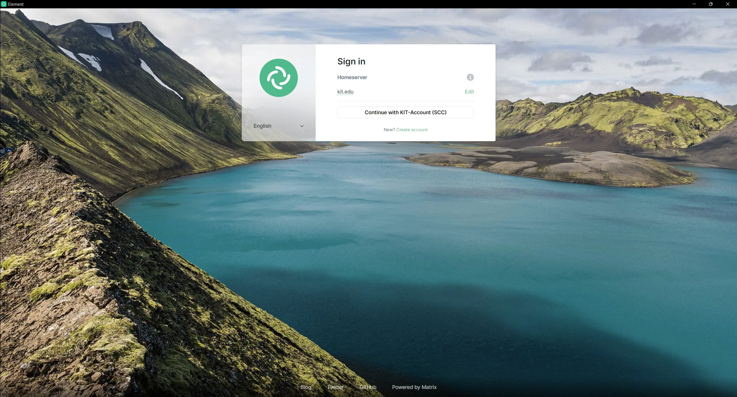 Login with KIT credentials
